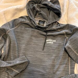 Men’s size M.. American Eagle flex hoodie.  Gray, never worn